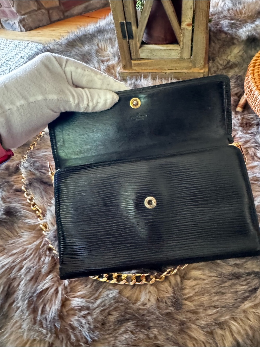 Louis Vuitton blk international green wallet reinvented vintage before 1980 - Picture 5 of 15
